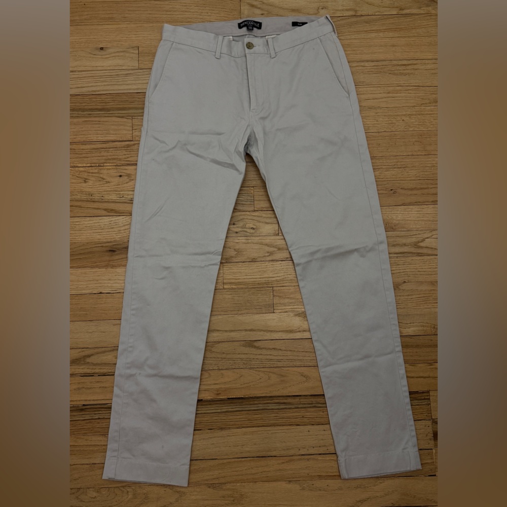 J. Crew Light Gray Slim Fit Chinos